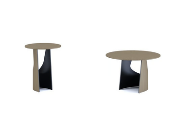 ELLIPSE - Round metal coffee table by Paolo Castelli - view 2